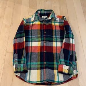 Toddler/Little Boy Gymboree Flannel Button Down